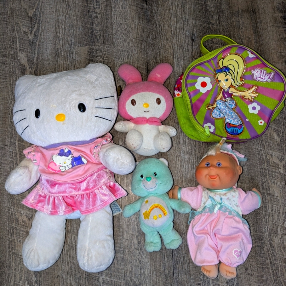 Early 2000s Hello Kitty, My Melody, Polly Pocket, Care Bear, Cabbage Patch Kid